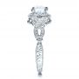  Platinum Platinum Antique Criss-cross Shank Engagement Ring - Vanna K - Side View -  100072 - Thumbnail