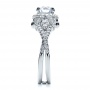  18K Gold Antique Engagement Ring - Vanna K - Side View -  100064 - Thumbnail