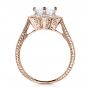 18k Rose Gold 18k Rose Gold Antique Hand Engraved Engagement Ring - Vanna K - Front View -  100040 - Thumbnail