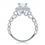  Platinum Platinum Antique Milgrain Engagement Ring - Vanna K - Front View -  100060 - Thumbnail