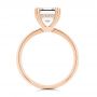 14k Rose Gold 14k Rose Gold Asscher Cut Hidden Halo Engagement Ring - Front View -  107585 - Thumbnail