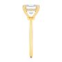 18k Yellow Gold Asscher Cut Hidden Halo Engagement Ring - Side View -  107585 - Thumbnail