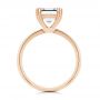 18k Rose Gold 18k Rose Gold Asscher Cut Solitaire Engagement Ring - Front View -  107440 - Thumbnail