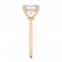 18k Rose Gold 18k Rose Gold Asscher Cut Solitaire Engagement Ring - Side View -  107440 - Thumbnail