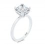  Platinum Platinum Asscher Cut Solitaire Engagement Ring - Three-Quarter View -  107440 - Thumbnail