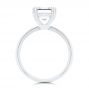  Platinum Platinum Asscher Cut Solitaire Engagement Ring - Front View -  107440 - Thumbnail