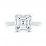 18k White Gold 18k White Gold Asscher Cut Solitaire Engagement Ring - Top View -  107440 - Thumbnail