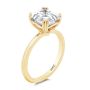 14k Yellow Gold 14k Yellow Gold Asscher Cut Solitaire Engagement Ring - Three-Quarter View -  107440 - Thumbnail