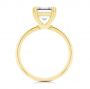 18k Yellow Gold Asscher Cut Solitaire Engagement Ring - Front View -  107440 - Thumbnail