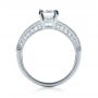 18k White Gold Baguette Diamond Engagement Ring - Front View -  1150 - Thumbnail