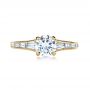 14k Yellow Gold 14k Yellow Gold Baguette Diamond Engagement Ring - Top View -  1150 - Thumbnail