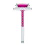 18k White Gold 18k White Gold Barbie Pink Sapphire And Diamond Engagement Ring - Side View -  107891 - Thumbnail