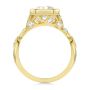 14k Yellow Gold Bezel Set Nature-inspired Engagement Ring - Front View -  108361 - Thumbnail