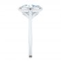  Platinum Platinum Bezel Set Oval Solitaire Engagement Ring - Side View -  107638 - Thumbnail