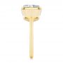 14k Yellow Gold 14k Yellow Gold Bezel Set With Hidden Halo Engagement Ring - Side View -  107619 - Thumbnail