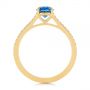 14k Yellow Gold 14k Yellow Gold Blue Montana Sapphire And Diamond Engagement Ring - Front View -  105750 - Thumbnail