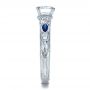 Blue Sapphire Engagement Ring - Kirk Kara - Side View -  1415 - Thumbnail