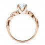 14k Rose Gold 14k Rose Gold Braided Pave Engagement Ring - Vanna K - Front View -  100070 - Thumbnail