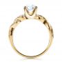 18k Yellow Gold 18k Yellow Gold Braided Pave Engagement Ring - Vanna K - Front View -  100070 - Thumbnail