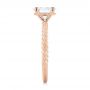18k Rose Gold 18k Rose Gold Braided Solitaire Diamond Engagement Ring - Side View -  104179 - Thumbnail