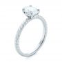  Platinum Platinum Braided Solitaire Diamond Engagement Ring - Three-Quarter View -  104179 - Thumbnail