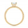 14k Yellow Gold 14k Yellow Gold Braided Solitaire Diamond Engagement Ring - Front View -  104179 - Thumbnail