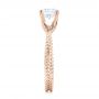 18k Rose Gold 18k Rose Gold Braided Women's Engagement Ring - Side View -  103674 - Thumbnail