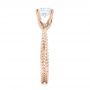 14k Rose Gold 14k Rose Gold Braided Women's Engagement Ring - Side View -  103674 - Thumbnail