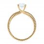 14k Yellow Gold 14k Yellow Gold Braided Women's Engagement Ring - Front View -  103674 - Thumbnail