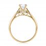 18k Yellow Gold 18k Yellow Gold Bright Cut Diamond Engagement Ring - Front View -  100406 - Thumbnail