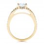 18k Yellow Gold 18k Yellow Gold Bright Cut Diamond Engagement Ring - Front View -  1239 - Thumbnail