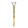 14k Yellow Gold 14k Yellow Gold Bright Cut Diamond Engagement Ring - Side View -  100406 - Thumbnail