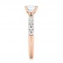 14k Rose Gold 14k Rose Gold Brilliant Facet Split-prong Diamond Engagement Ring - Side View -  103681 - Thumbnail