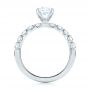 14k White Gold 14k White Gold Brilliant Facet Split-prong Diamond Engagement Ring - Front View -  103681 - Thumbnail