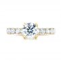 14k Yellow Gold 14k Yellow Gold Brilliant Facet Split-prong Diamond Engagement Ring - Top View -  103681 - Thumbnail