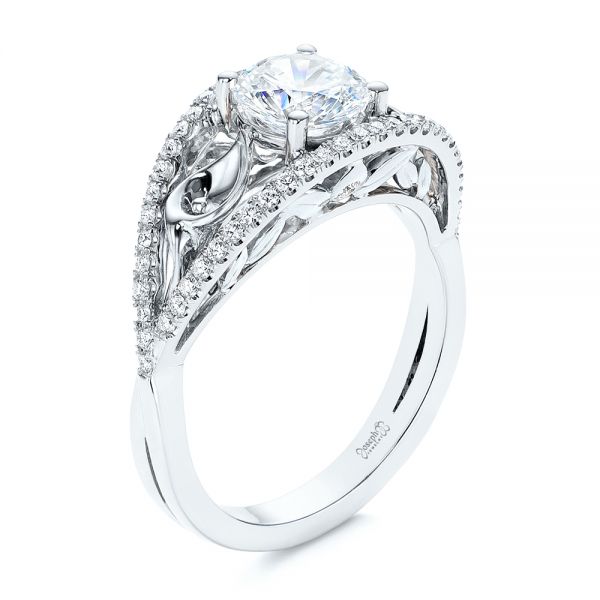 Calla Lilly Custom Diamond Engagement Ring - Image