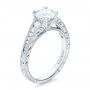 Channel Set Diamond Engagement Ring With Matching Wedding Band- Kirk Kara - Three-Quarter View -  100193 - Thumbnail