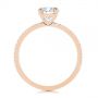 18k Rose Gold 18k Rose Gold Classic Diamond Engagement Ring - Front View -  105747 - Thumbnail