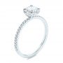  Platinum Classic Diamond Engagement Ring - Three-Quarter View -  105747 - Thumbnail