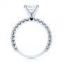 18k White Gold Classic Diamond Engagement Ring - Front View -  105320 - Thumbnail