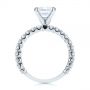 18k White Gold Classic Diamond Engagement Ring - Front View -  105320 - Thumbnail