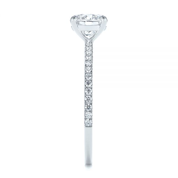  Platinum Classic Diamond Engagement Ring - Side View -  105747