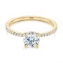 18k Yellow Gold 18k Yellow Gold Classic Diamond Engagement Ring - Flat View -  105747 - Thumbnail