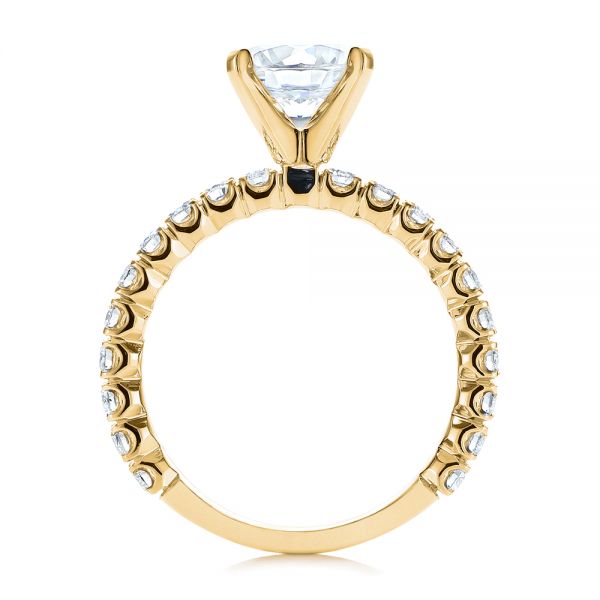 14k Yellow Gold 14k Yellow Gold Classic Diamond Engagement Ring - Front View - 105320