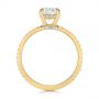 18k Yellow Gold 18k Yellow Gold Classic Oval Diamond Engagement Ring - Front View -  105741 - Thumbnail