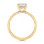 18k Yellow Gold 18k Yellow Gold Classic Oval Diamond Engagement Ring - Front View -  105741 - Thumbnail