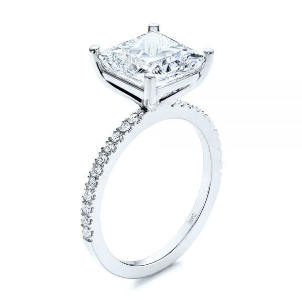 Classic Princess Cut Diamond Engagement Ring - Image