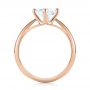 18k Rose Gold 18k Rose Gold Classic Solitaire Engagement Ring - Front View -  1398 - Thumbnail