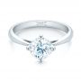  Platinum Platinum Classic Solitaire Engagement Ring - Flat View -  1398 - Thumbnail