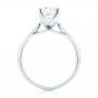 18k White Gold Classic Solitaire Engagement Ring - Front View -  103103 - Thumbnail